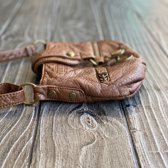 Butter Soft Cognac Bobo Crossbody Satchel Bag - Picture 10 of 10